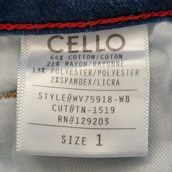 Cello Released High Low Raw Hem Skinny Denim Jeans - Picture 12 of 13